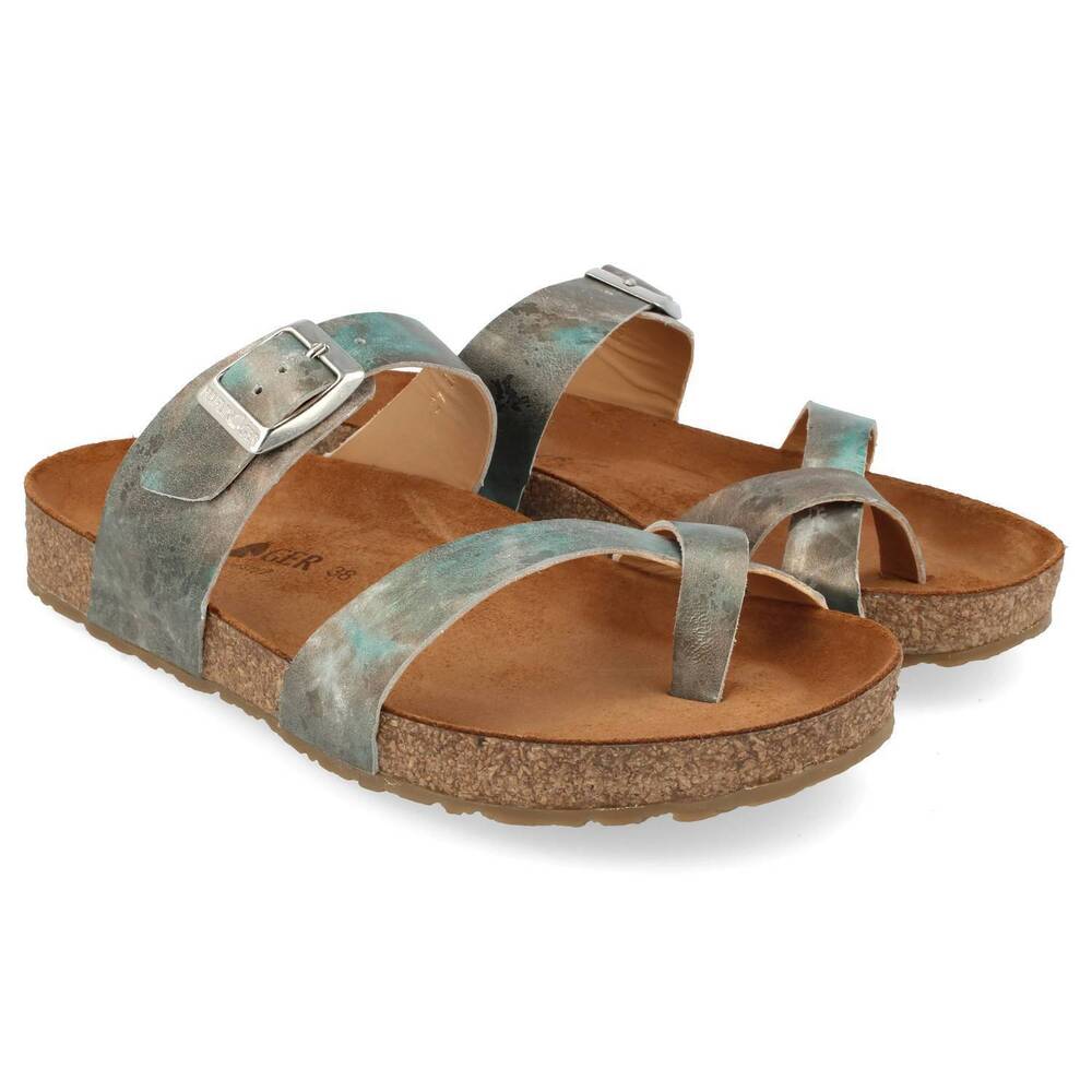 NEW HAFLINGER women's juno sandal in lime